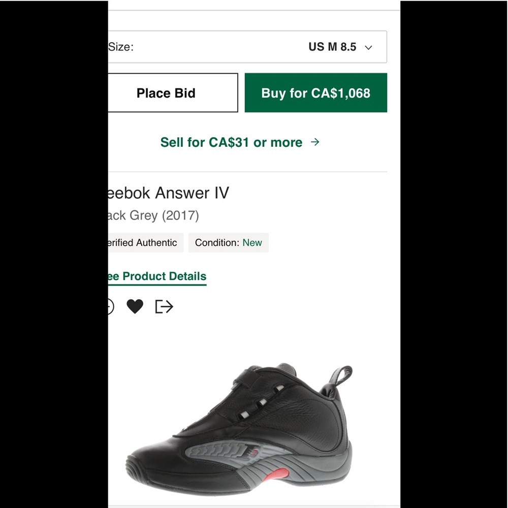 Reebok Answer IV - Picture 9 of 9